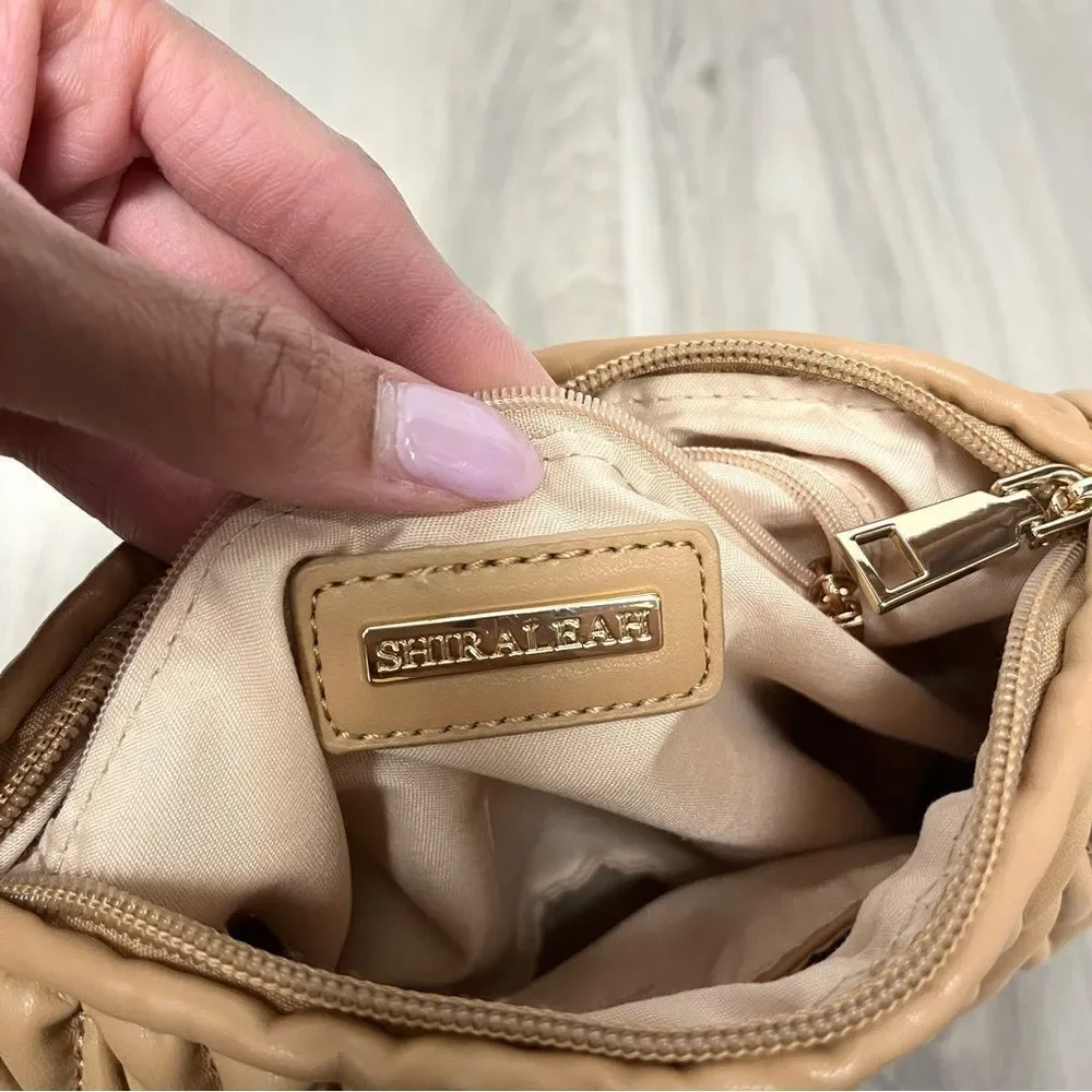 Shiraleah Purse Women's Mini Aster Tan Brown‎ Woven Hobo Shoulder Handbag